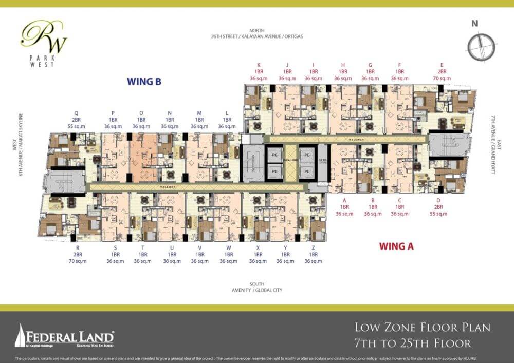 Low Zone 7–25F (1BR–2BR)